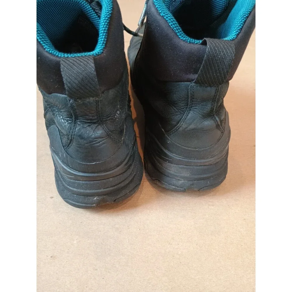 TEVA UTILITY WATERPROOF TALL BLACK TEAL HIKING BOOTS SZ 13 MEN 1018227